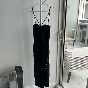 Nicholas Elegant Black Strappy Dress Size M